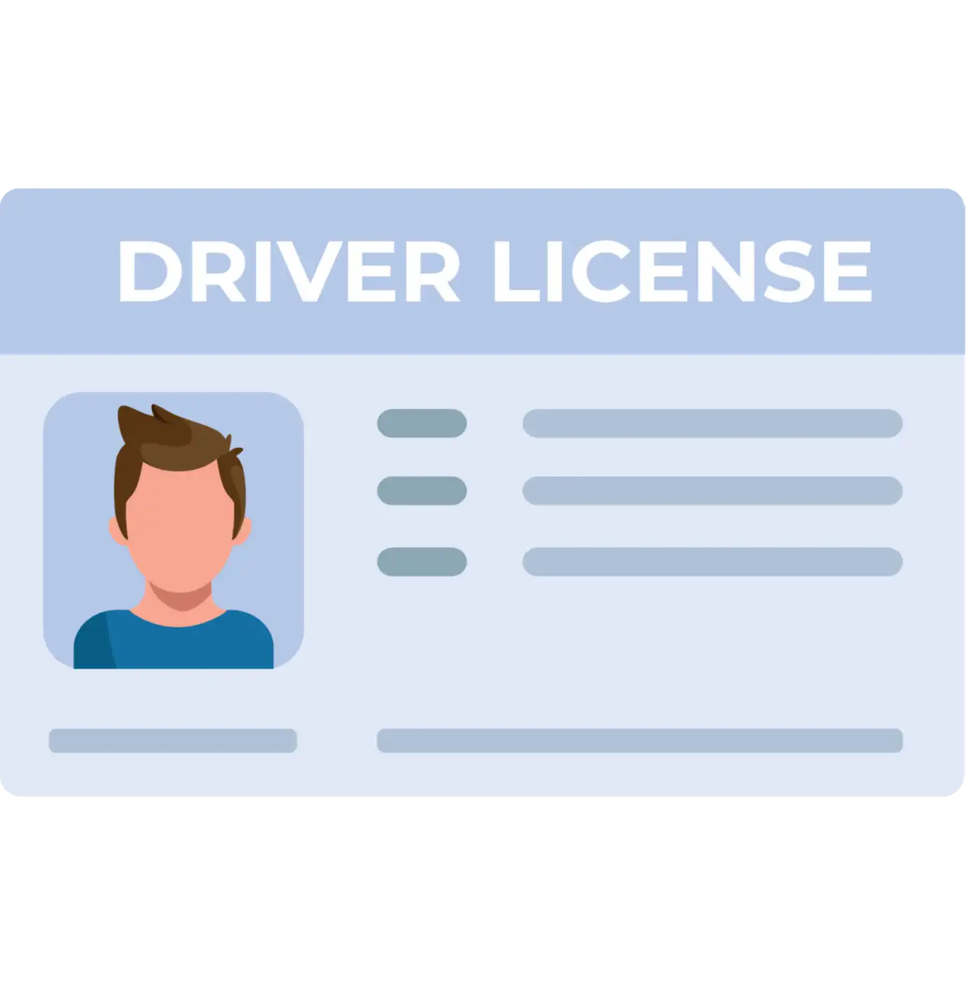 Drivers license vector